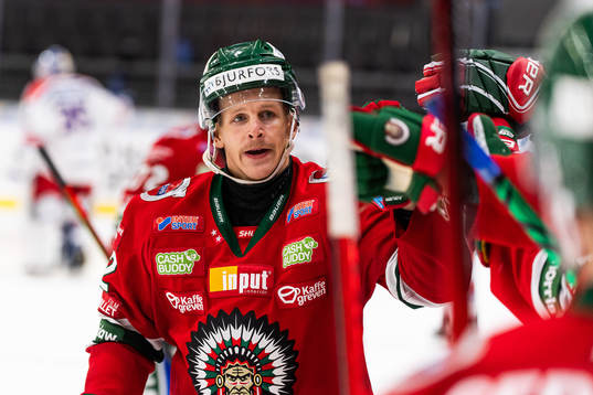 Frölundas Max Friberg jublar