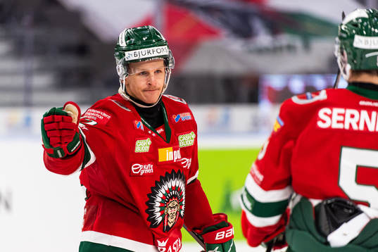 Frölundas Max Friberg jublar