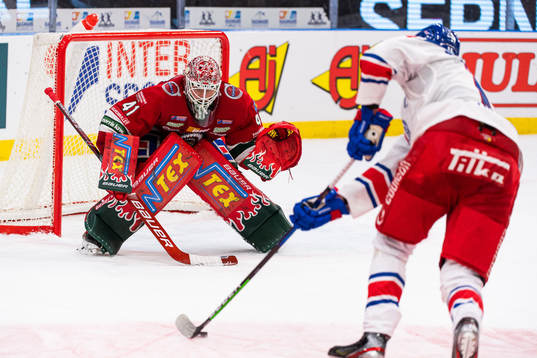 Frölundas målvakt Niklas Rubin