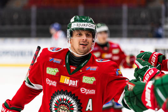 Frölundas Nicklas Lasu jublar