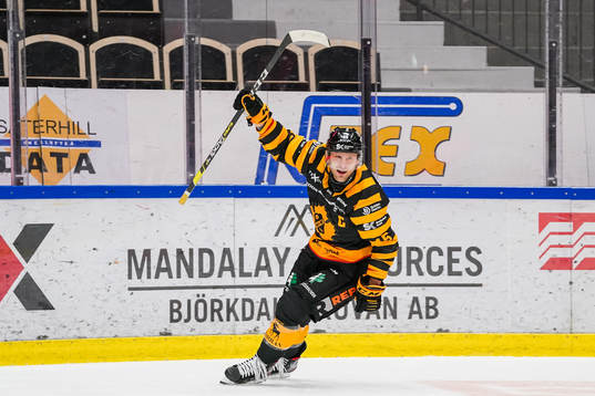 Skellefteås Oscar Möller jublar