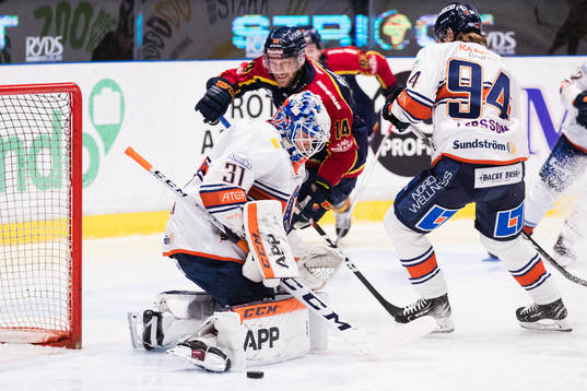 Växjös målvakt Erik Källgren och Joel Persson