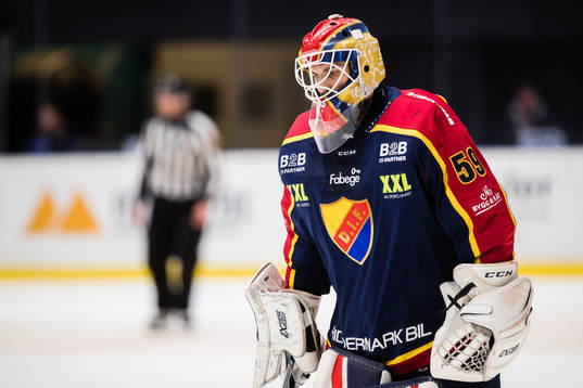 Djurgårdens målvakt Mantas Armalis deppar