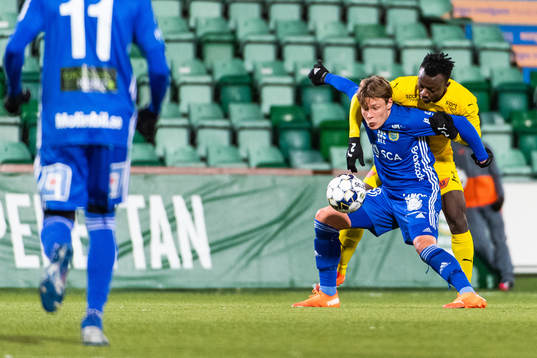 Sundsvalls Johan Andersson och Halmstads Thomas Boakye