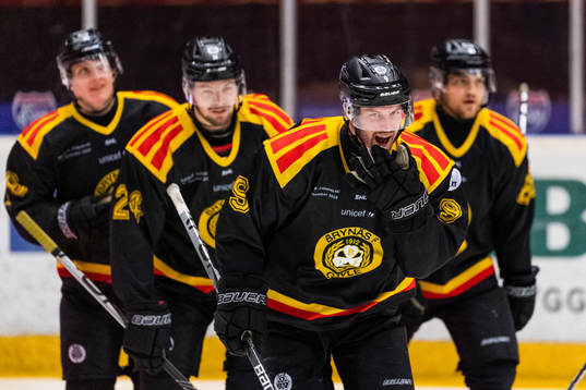 Brynäs Niclas Andersén jublar
