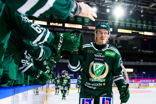 Färjestads Joakim Nygård jublar