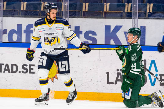 s Max Wennlund och Färjestads Jacob Peterson