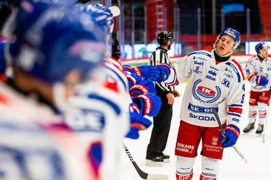 Oskarshamns Fredrik Olofsson jublar