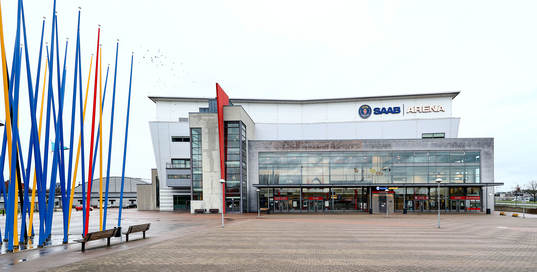 SAAB Arena före ishockeymatchen i SHL mellan Linköping