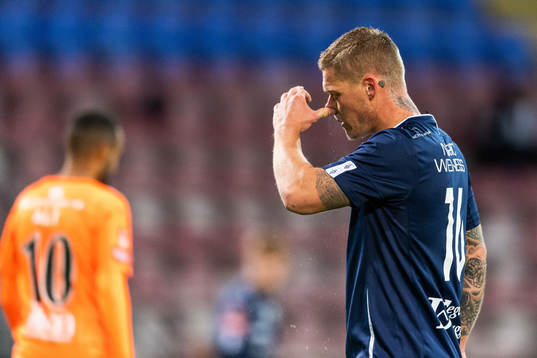Degerfors Victor Edvardsen snyter näsan