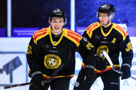 Brynäs Noel Gunler jublar