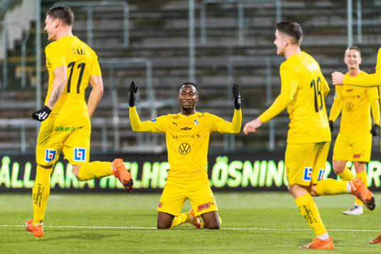 Halmstads Sadat Karim jublar
