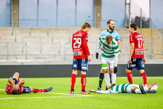 Örgrytes Anton Lans  och Västerås Pedro Ribeiro skadade