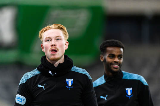 Malmö FFs Linus Borgström och Mubarak Nuh