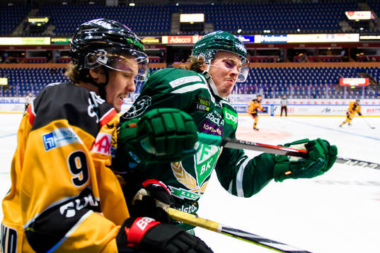Luleås Victor Berglund och Färjestads Joakim Nygård