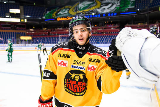 Luleås Isac Brännström jublar