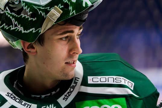 Färjestads målvakt Arvid Holm