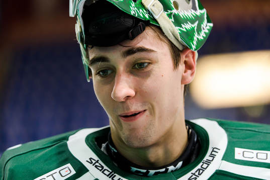 Färjestads målvakt Arvid Holm