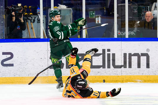 Färjestads Joakim Nygård och Luleås Petter Emanuelsson