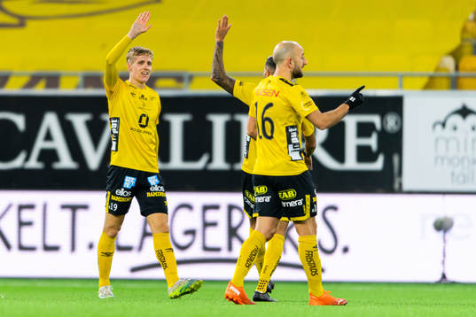Elfsborgs Jeppe Møldrup Okkels jublar