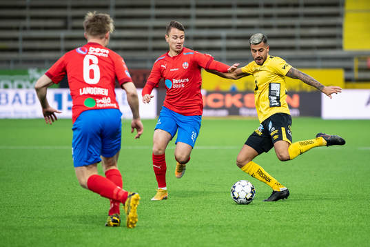 Elfsborgs Rami Kaib och Helsingborgs Alex Timossi
