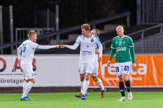 Akropolis Victor Söderström och Martin Falkeborn jublar