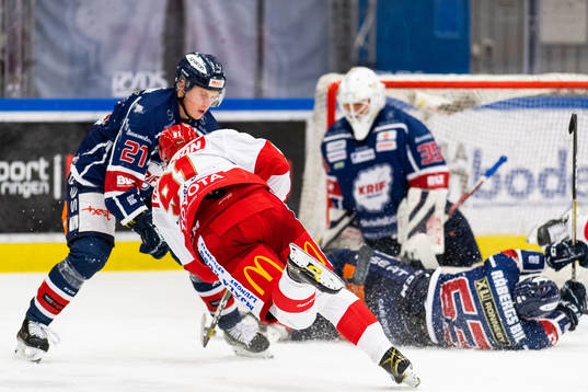 Trojas Emil Eriksson och Kallinges Jacob Hallberg