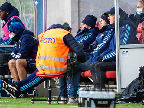 Djurgårdens tränare Kim Bergstrand och tränare Thomas