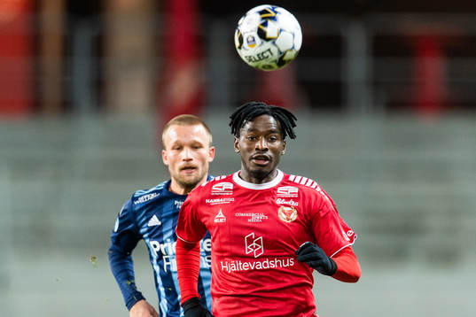 Djurgårdens Nicklas Bärkroth och Kalmars York Rafael