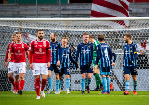 Djurgårdens spelare jublar