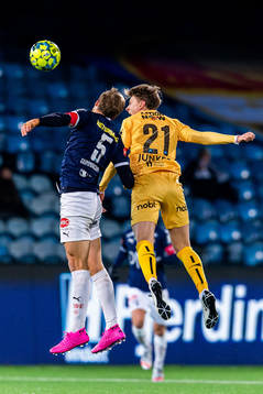 Niklas Gunnarsson of Strømsgodset and Kasper Junker of