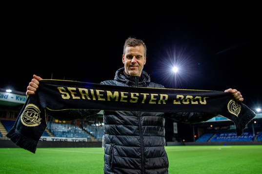 Kjetil Knutsen, head coach of Bodø/Glimt, celebrates