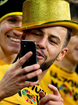 Philip Zinckernagel of Bodø/Glimt celebrates winning the