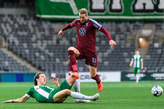Hammarbys Kalle Björklund och Malmö FFs Ola Toivonen