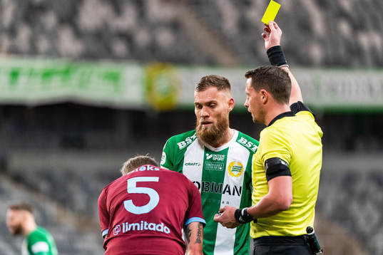 Malmö FFs Sören Rieks och Hammarbys David Fällman varnas