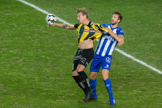 Häckens Alexander Söderlund och IFK Göteborg Mattias