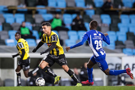 Häckens Ahmed Yasin och IFK Göteborg Alhassan Yusuf