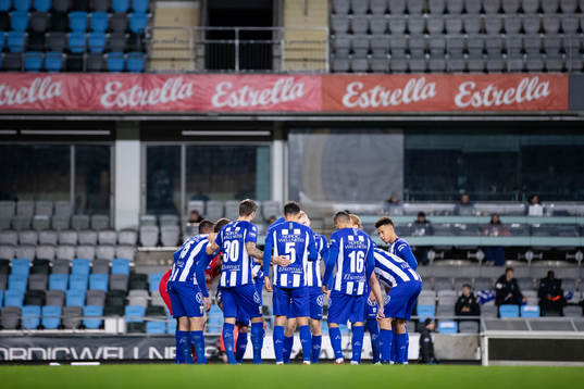 IFK Göteborg samlade innan fotbollsmatchen i Allsvenskan
