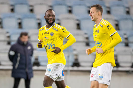 Falkenbergs John Chibuike jublar