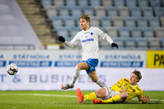 IFK Norrköpings Christoffer Nyman och Falkenbergs Carl
