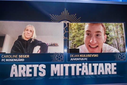 Caroline Seger och Dejan Kulusevski, Årets Mittfältare