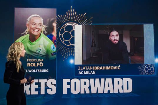 Fridolina Rolfö och Zlatan Ibrahimovic, Årets Forward