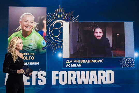 Fridolina Rolfö och Zlatan Ibrahimovic, Årets Forward