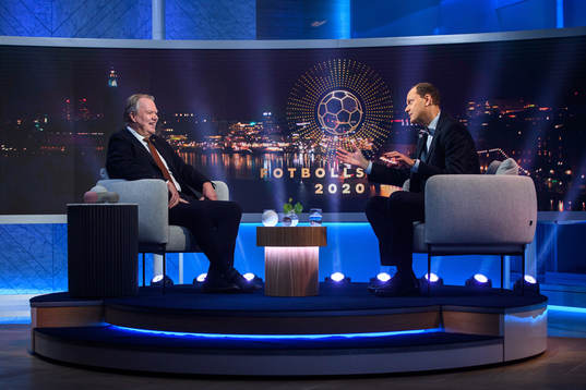 Fotbollförbundets ordförande Karl-Erik Nillson och