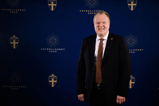 Fotbollförbundets ordförande Karl-Erik Nilsson