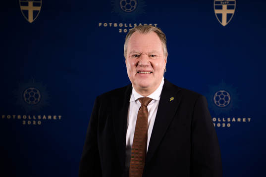 Fotbollförbundets ordförande Karl-Erik Nilsson