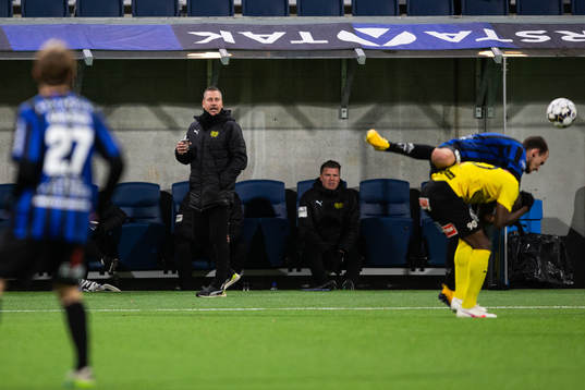 Mjällbys tränare Marcus Lantz