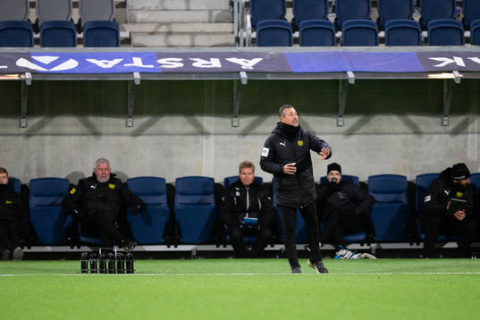 Mjällbys tränare Marcus Lantz