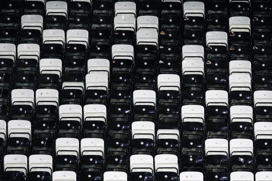 Empty seats at Lerkendal Stadion
