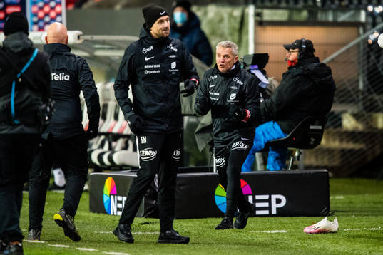 Eirik Horneland, assistant coach of Brann, and Kåre
